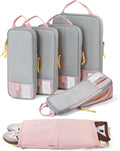 6 Set /4 Set/2 Set Compression Packing Cubes for Travel, Lightweight Luggage Organizer Bags, Durable Space Saver Bags Travel Essentials