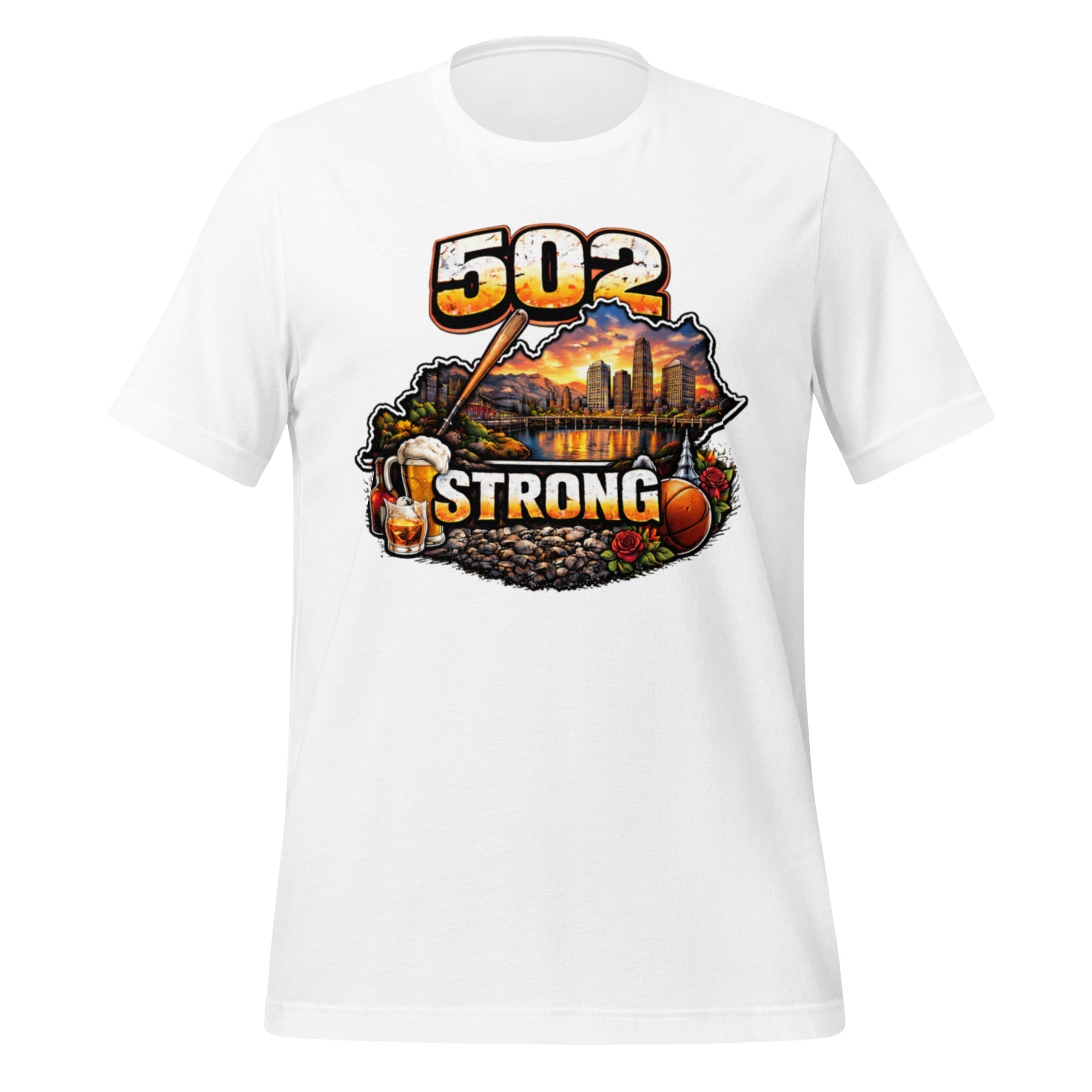 502 Strong T-Shirt | Louisville Icons Design | Classic Cotton