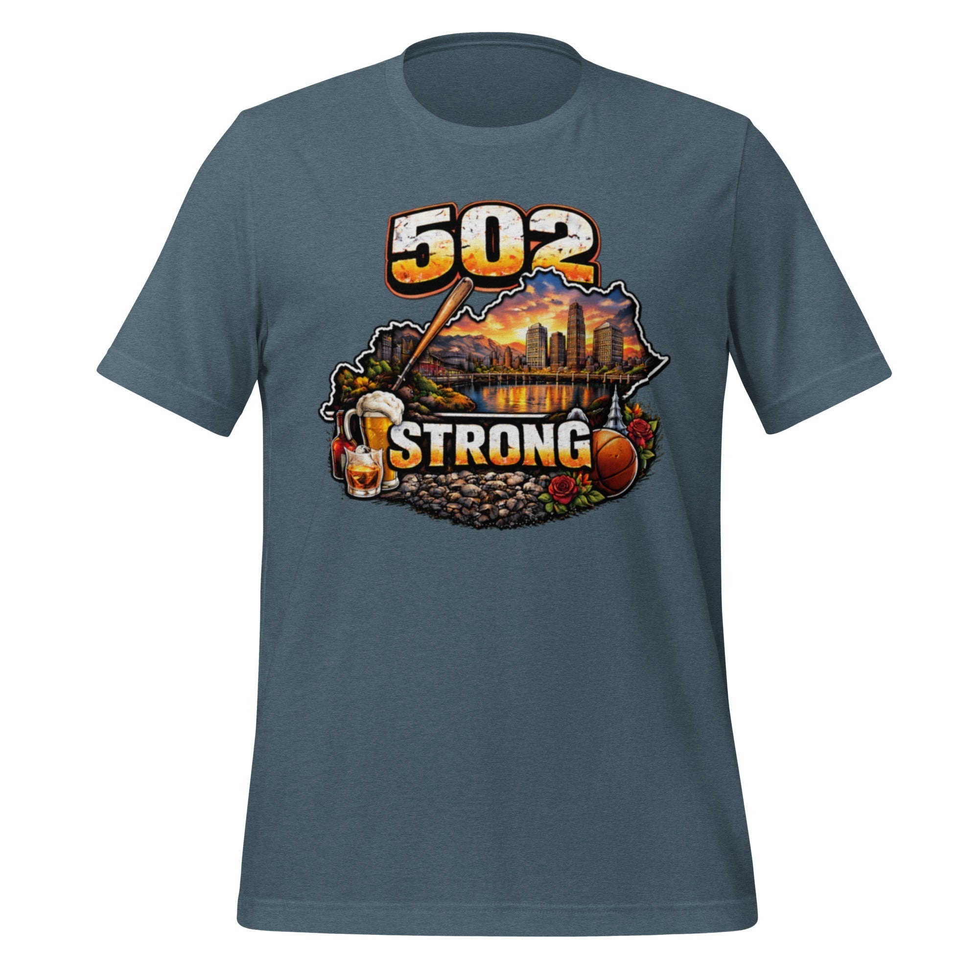 502 Strong T-Shirt | Louisville Icons Design | Classic Cotton