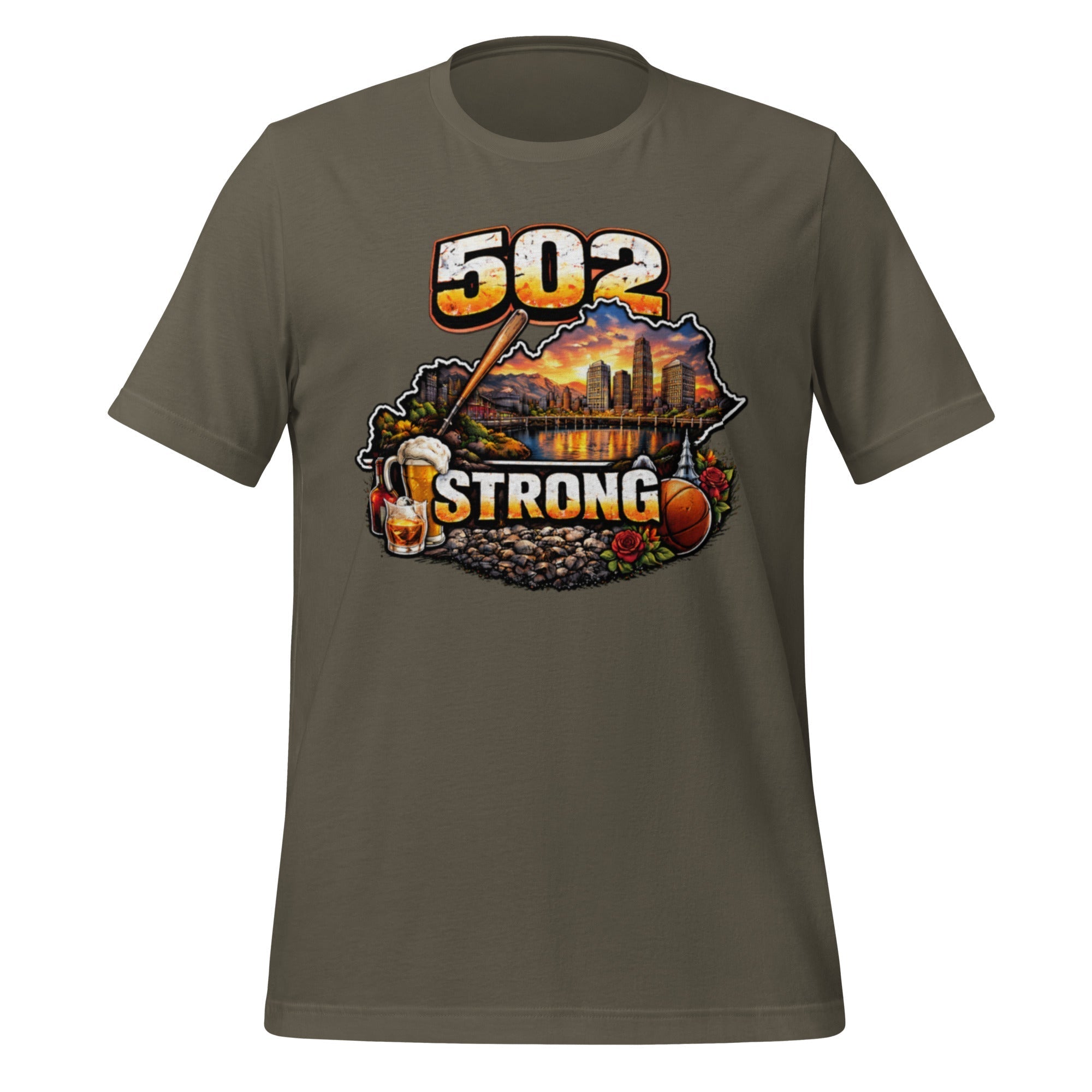 502 Strong T-Shirt | Louisville Icons Design | Classic Cotton
