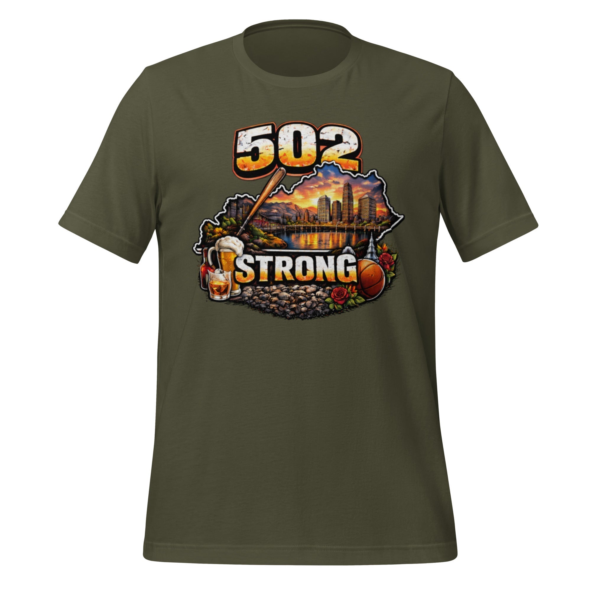 502 Strong T-Shirt | Louisville Icons Design | Classic Cotton