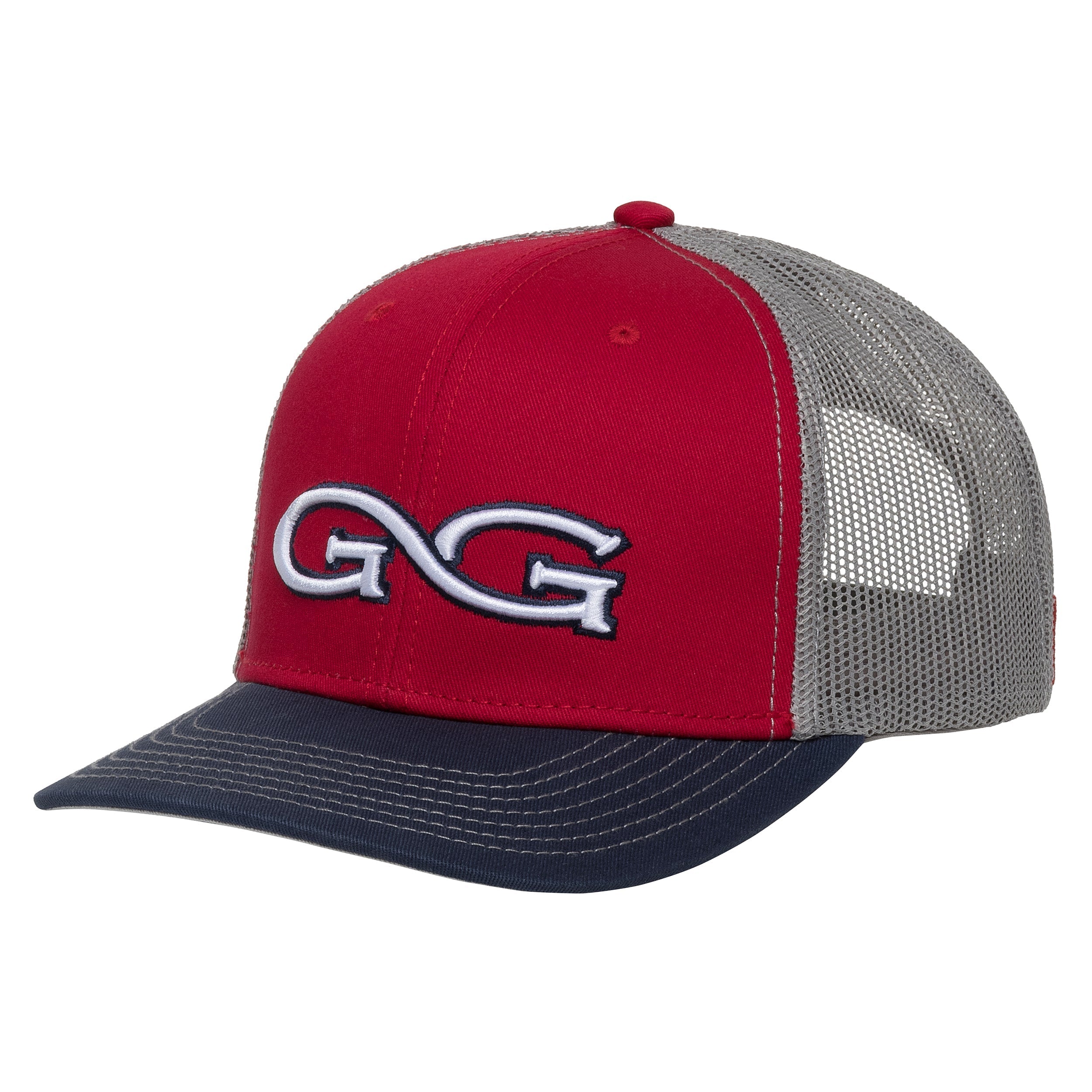 Red Cap | TriColor | Glacier MeshBack | Branded