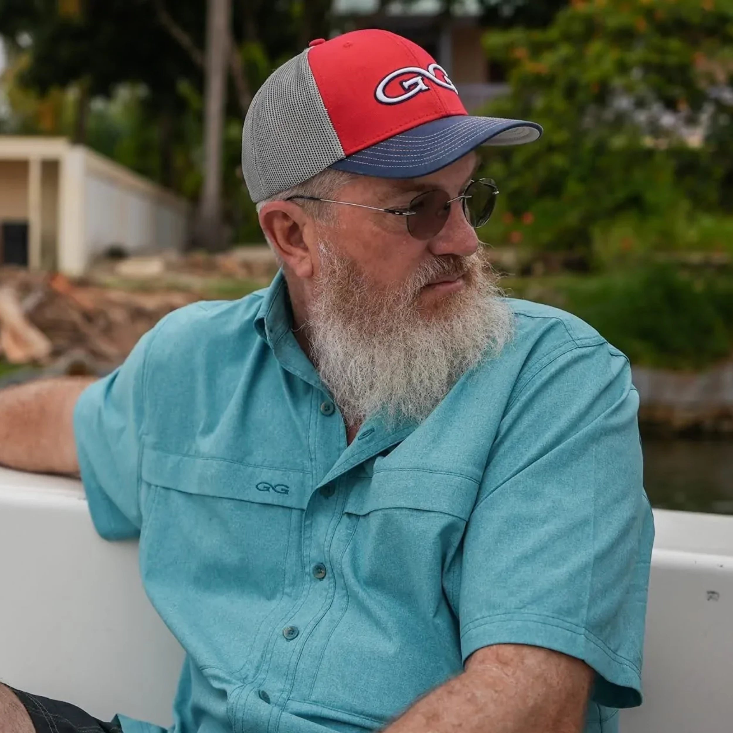 Red Cap | TriColor | Glacier MeshBack | Branded