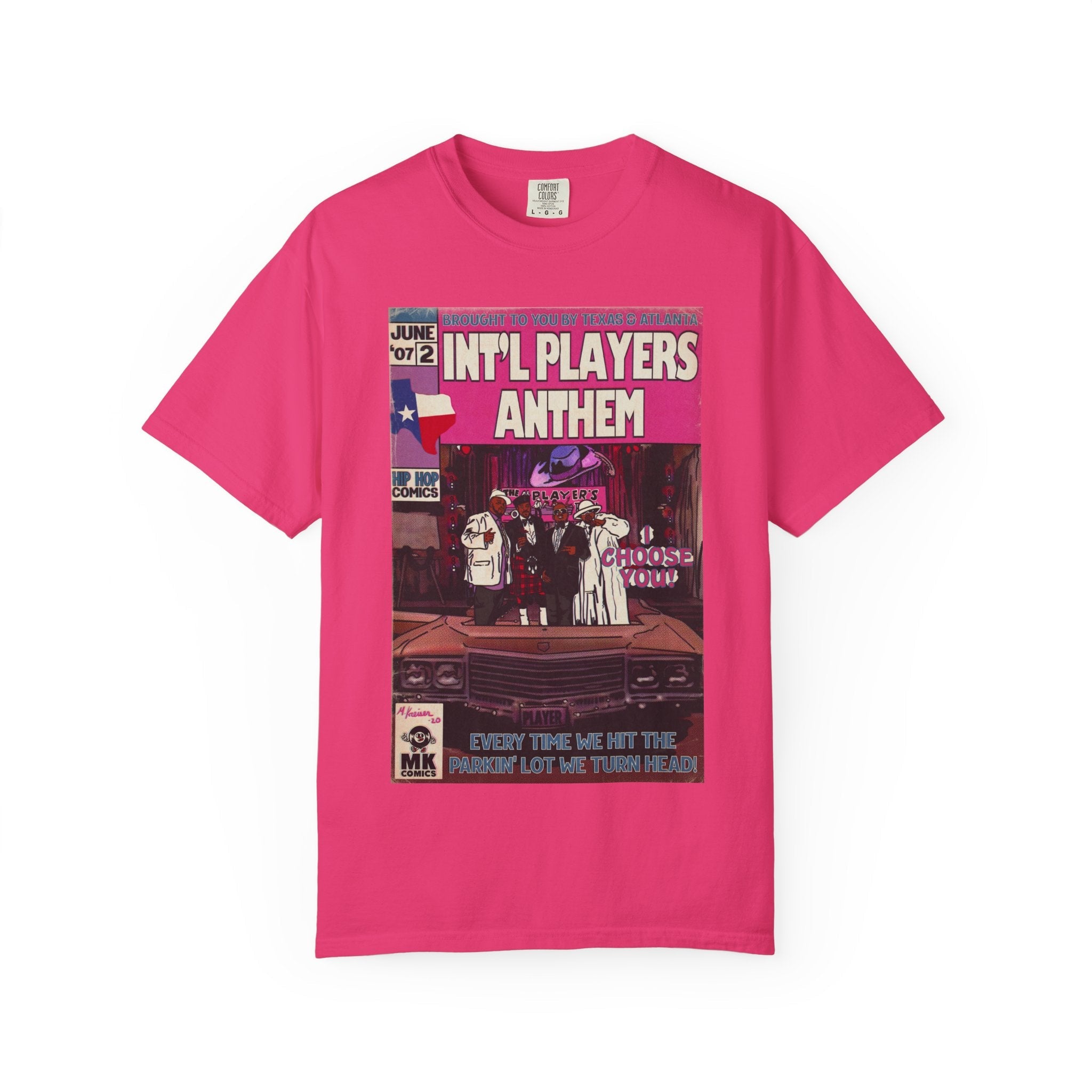 Int’l Players Anthem - Unisex Comfort Colors T-shirt | Hip Hop Graphic Tee, Garment-Dyed Soft Cotton, Relaxed Fit