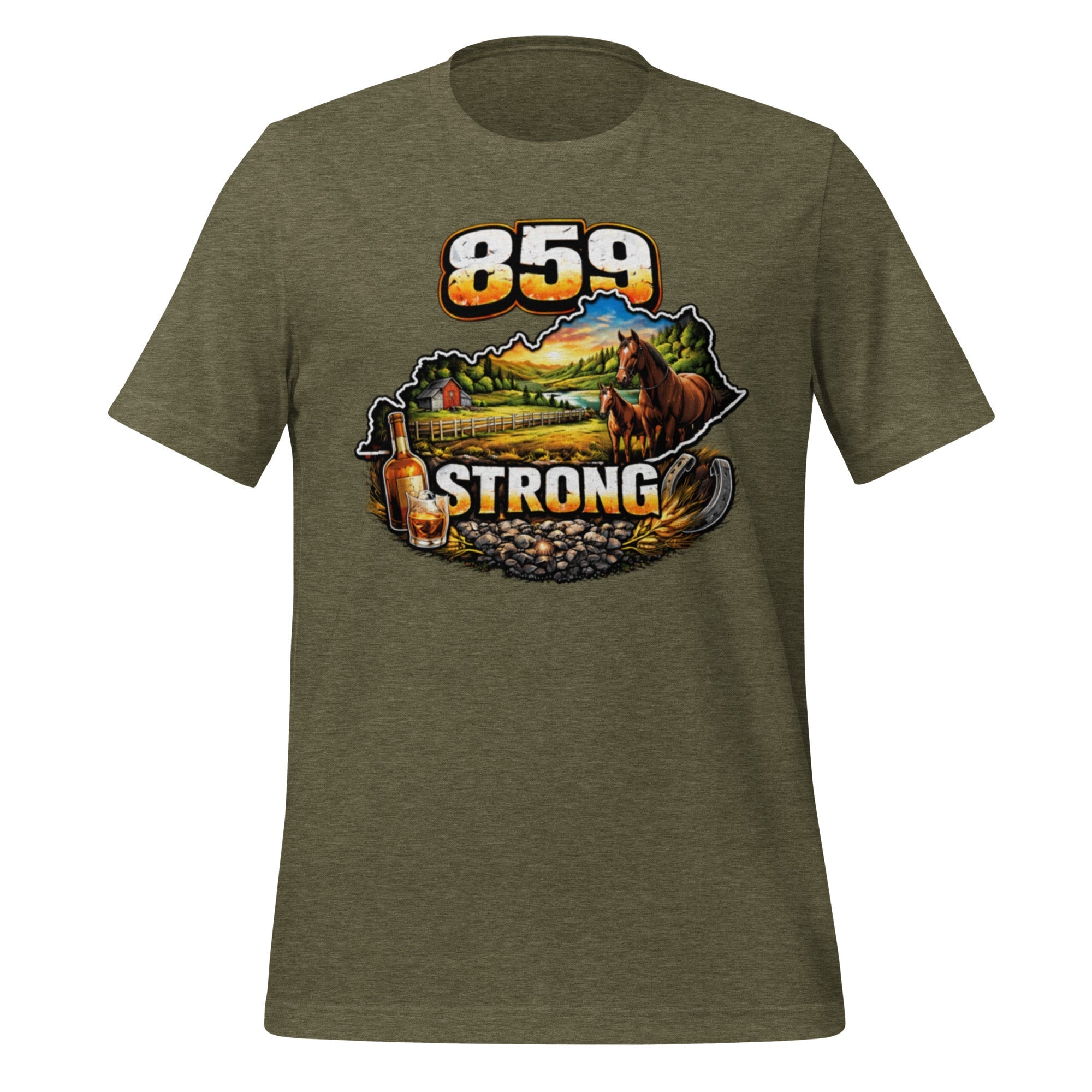 859 Strong T-Shirt | Bourbon & Horse Country Design | Classic Cotton
