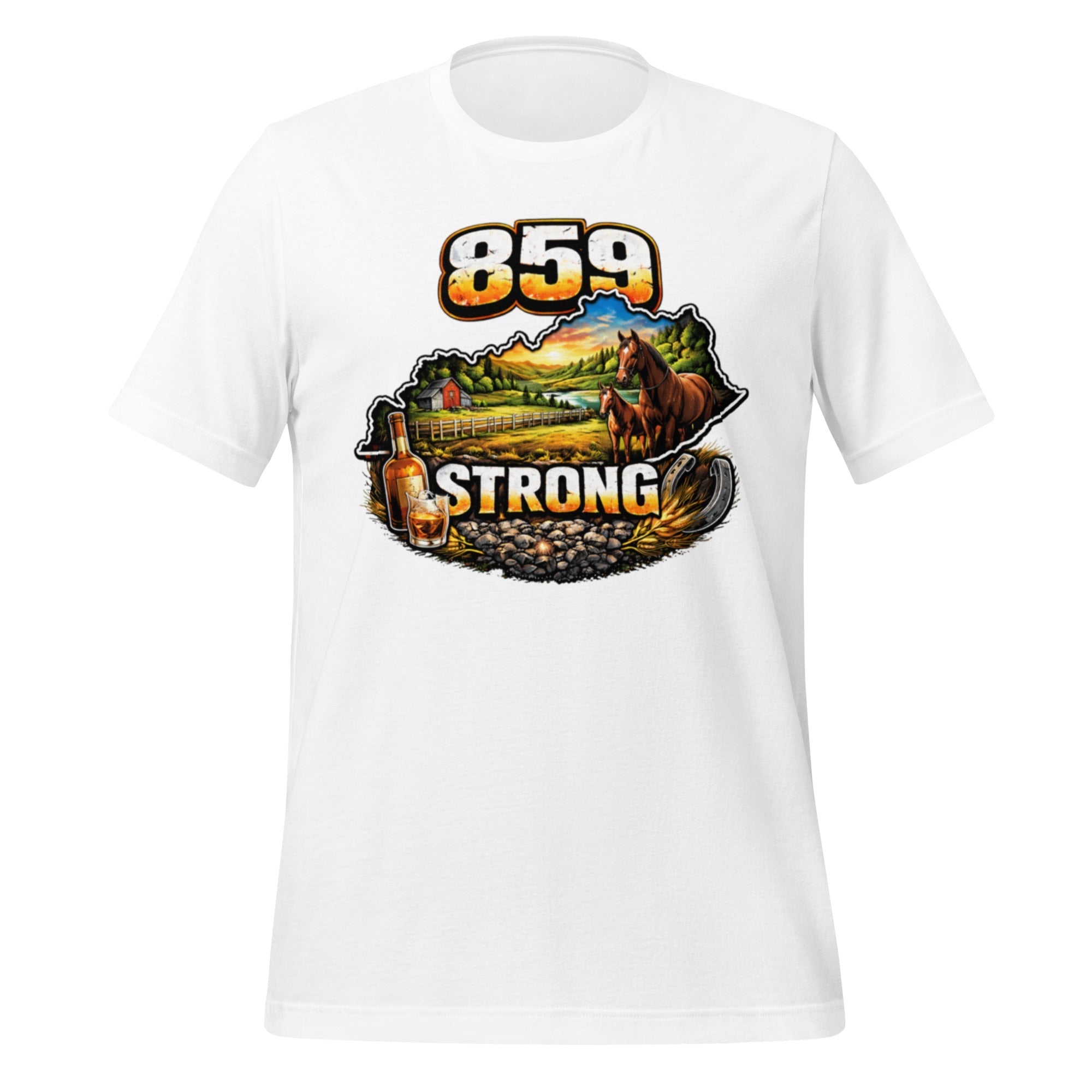 859 Strong T-Shirt | Bourbon & Horse Country Design | Classic Cotton