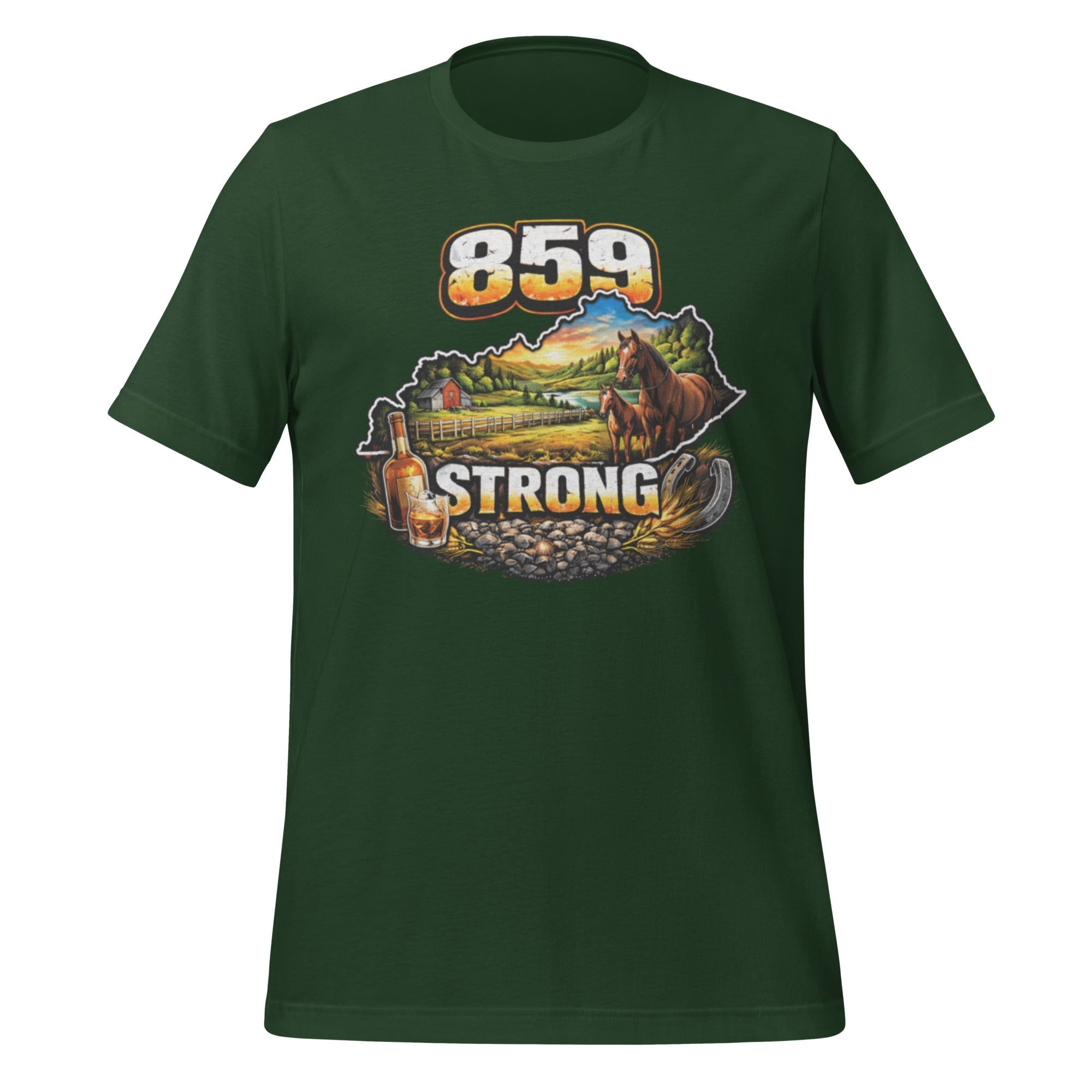 859 Strong T-Shirt | Bourbon & Horse Country Design | Classic Cotton