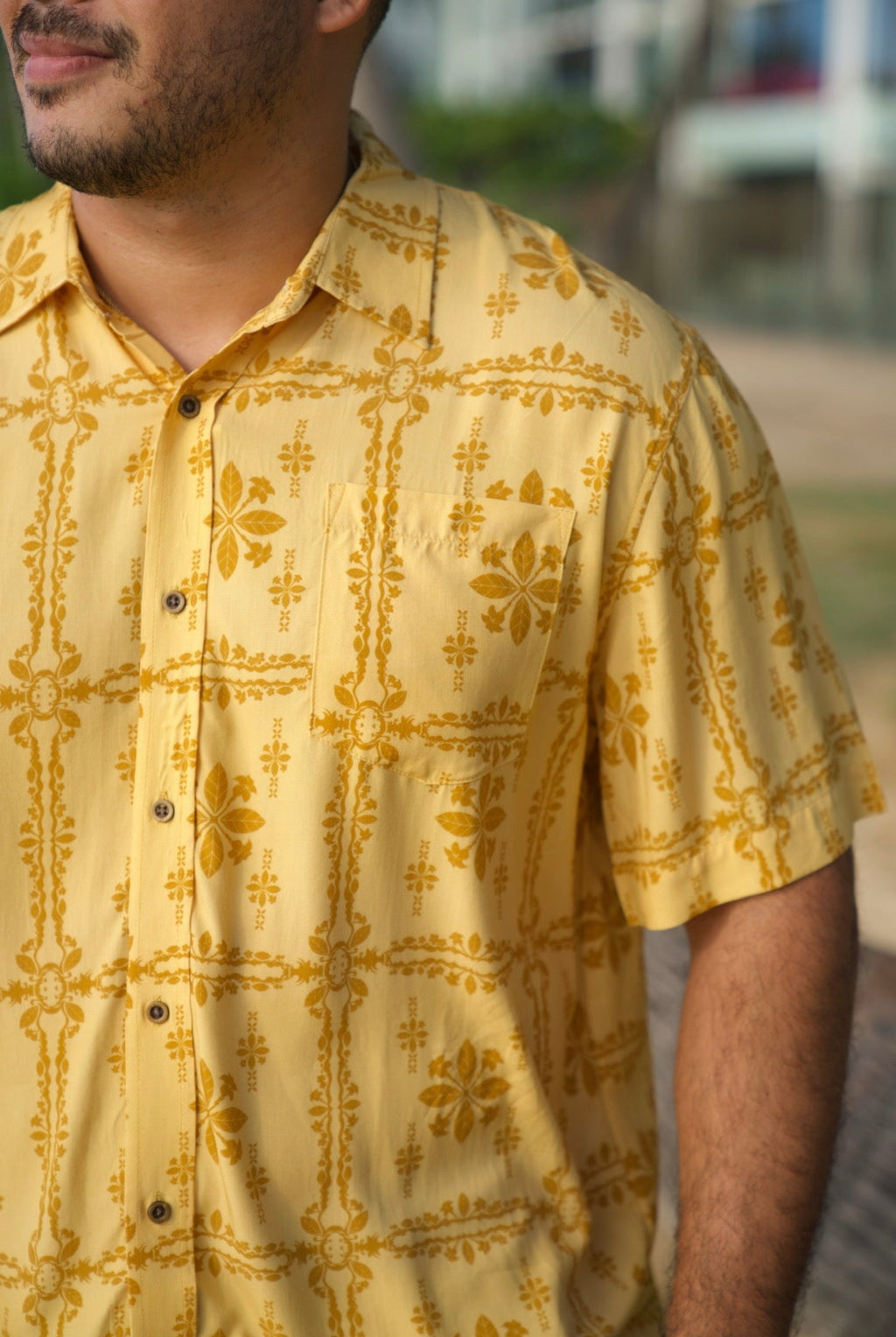 Pua Keni Glow Men’s Aloha Shirt