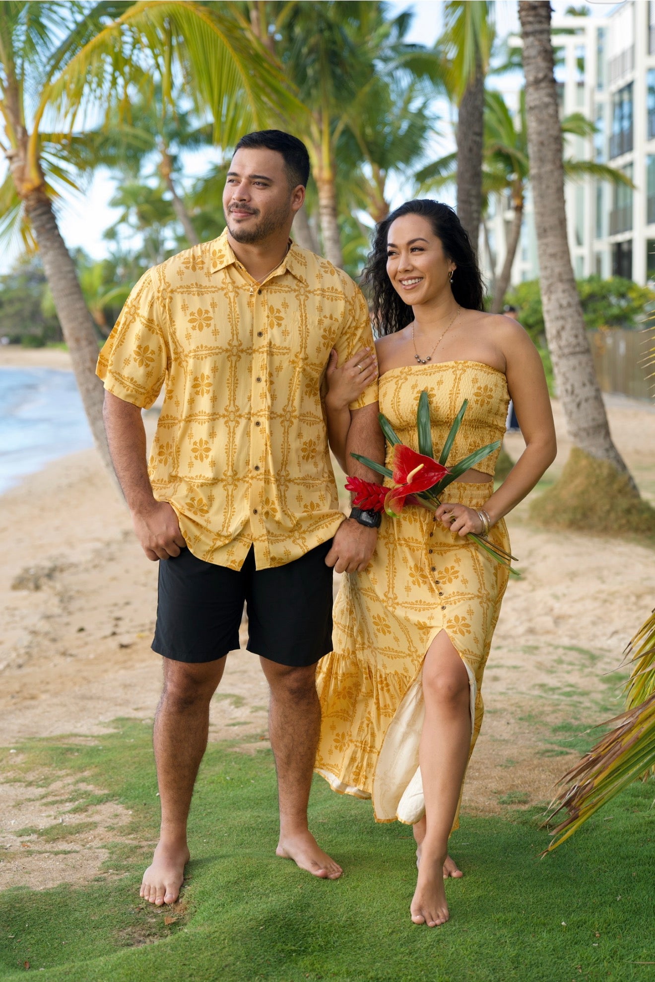 Pua Keni Glow Men’s Aloha Shirt