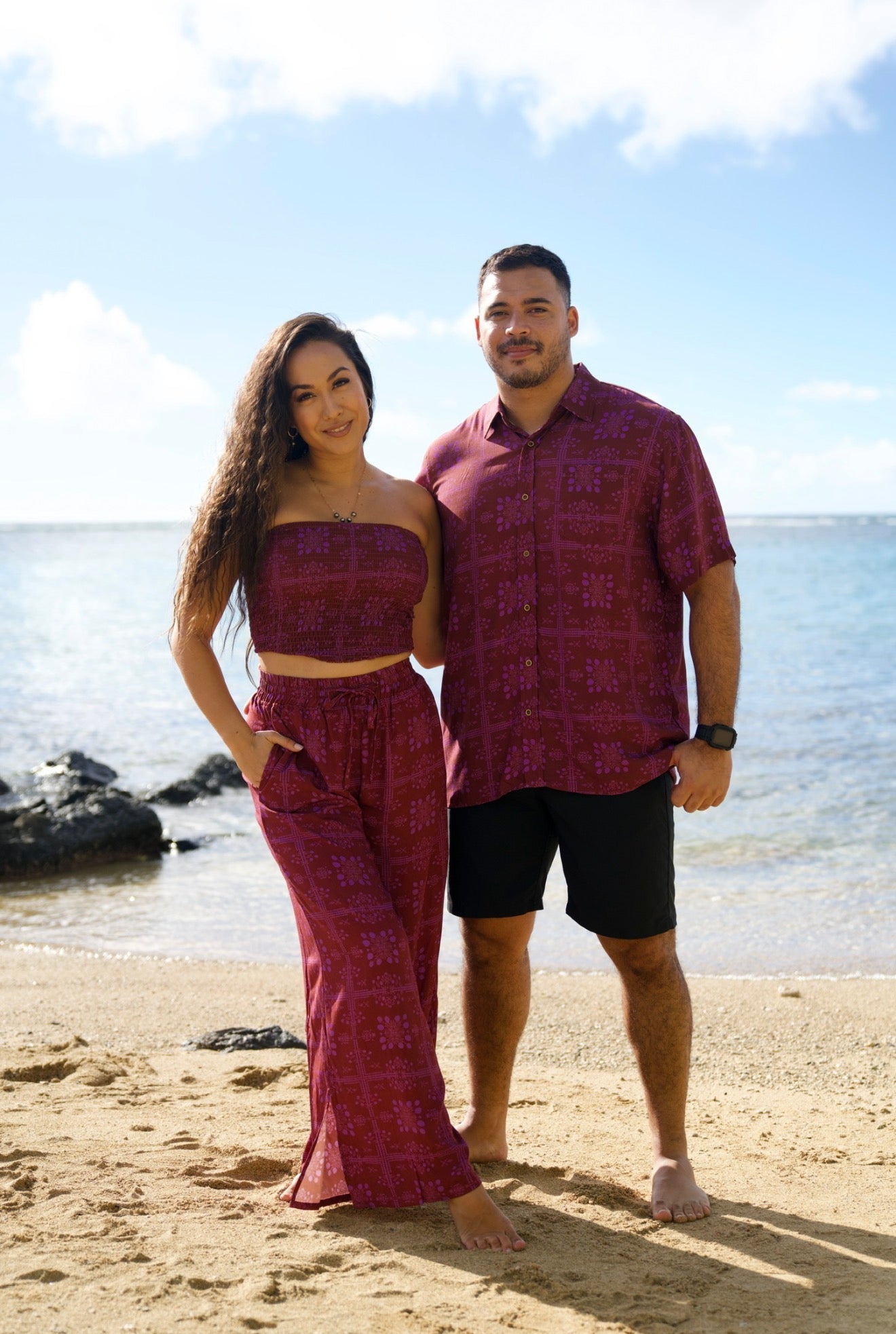 Mango Sunset Men’s Aloha Shirt