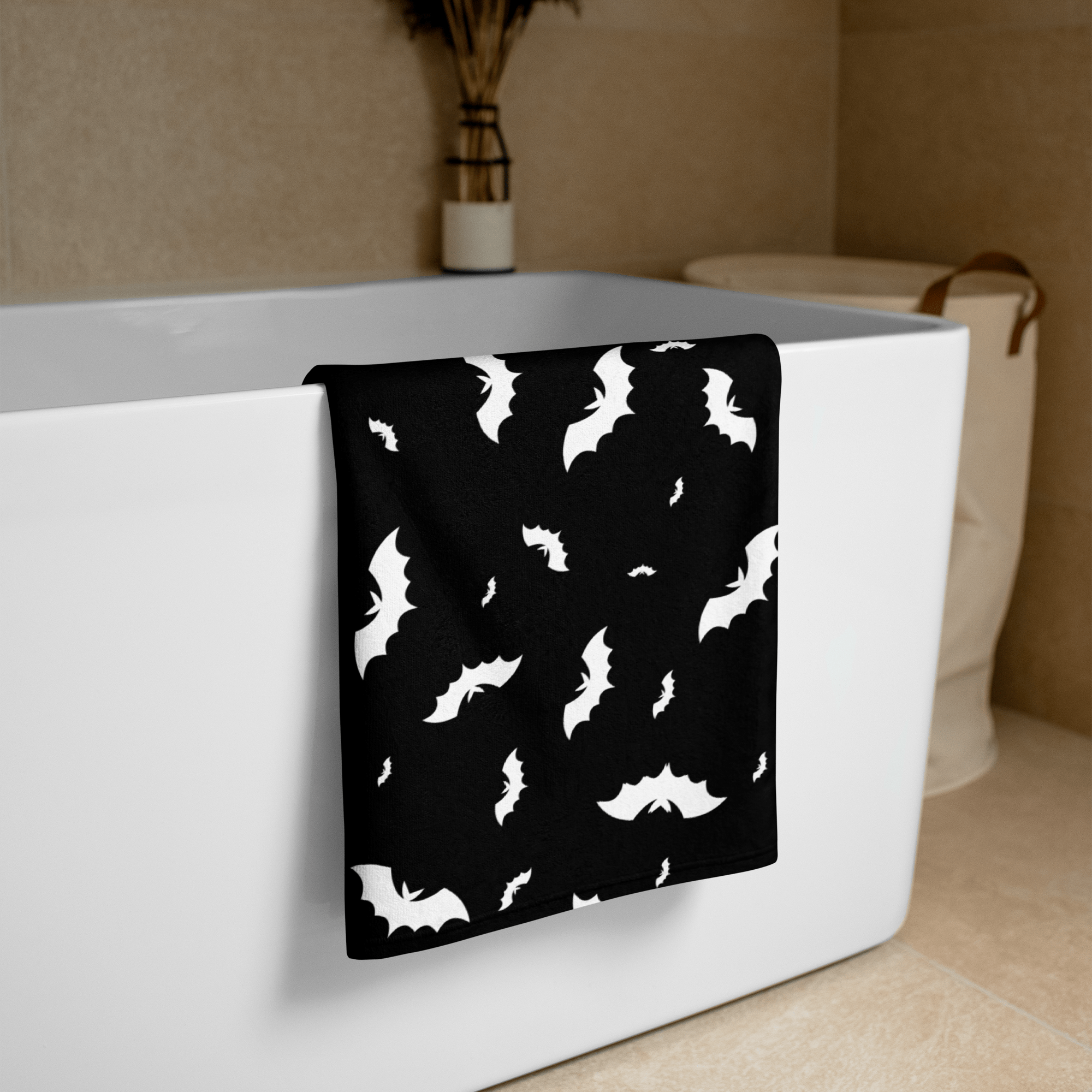 Blackout Batty Beach Towel