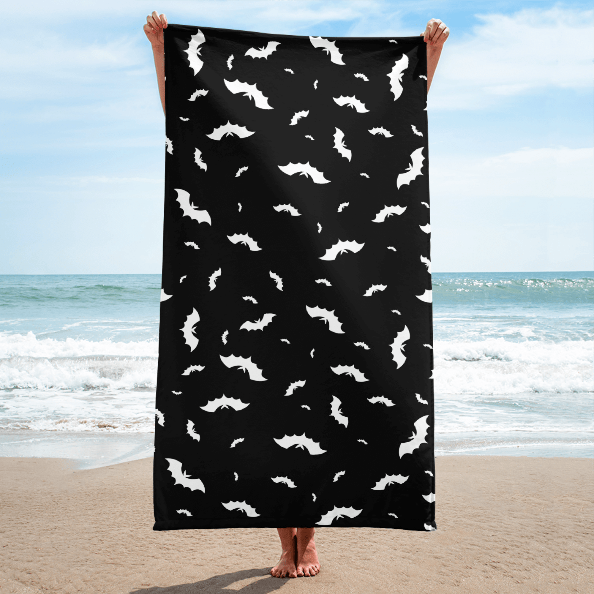 Blackout Batty Beach Towel