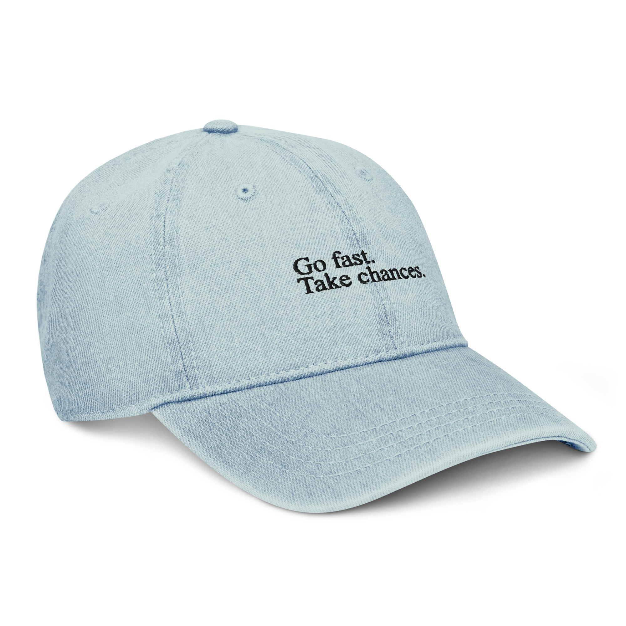fl Go Fast. Take Chances. Denim Hat
