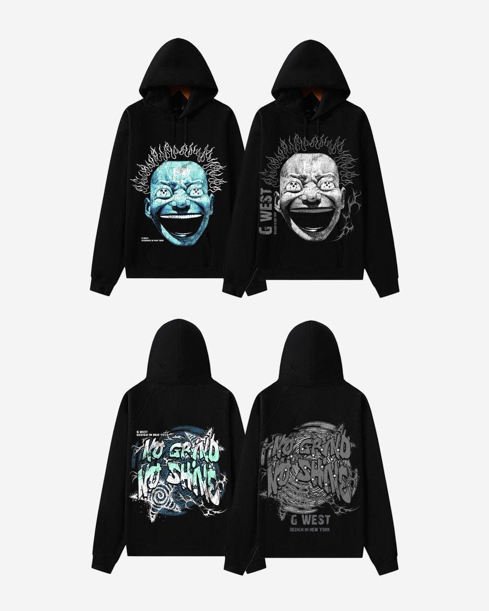 G West Mens Electrical Einstein Oversize Hoodie