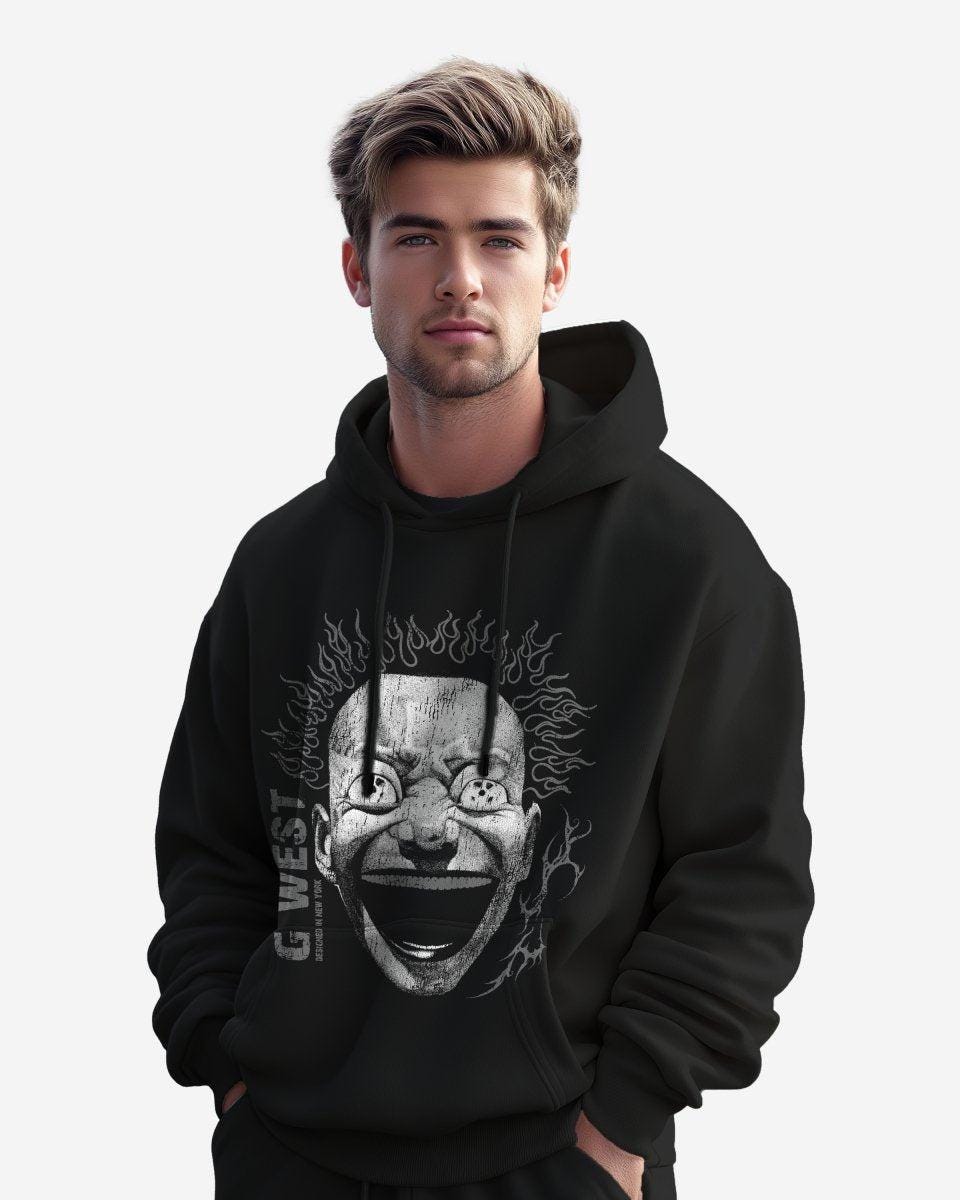 G West Mens Electrical Einstein Oversize Hoodie