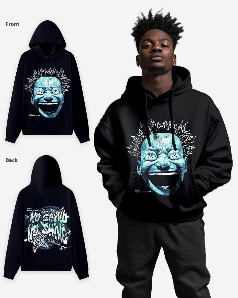 G West Mens Electrical Einstein Oversize Hoodie