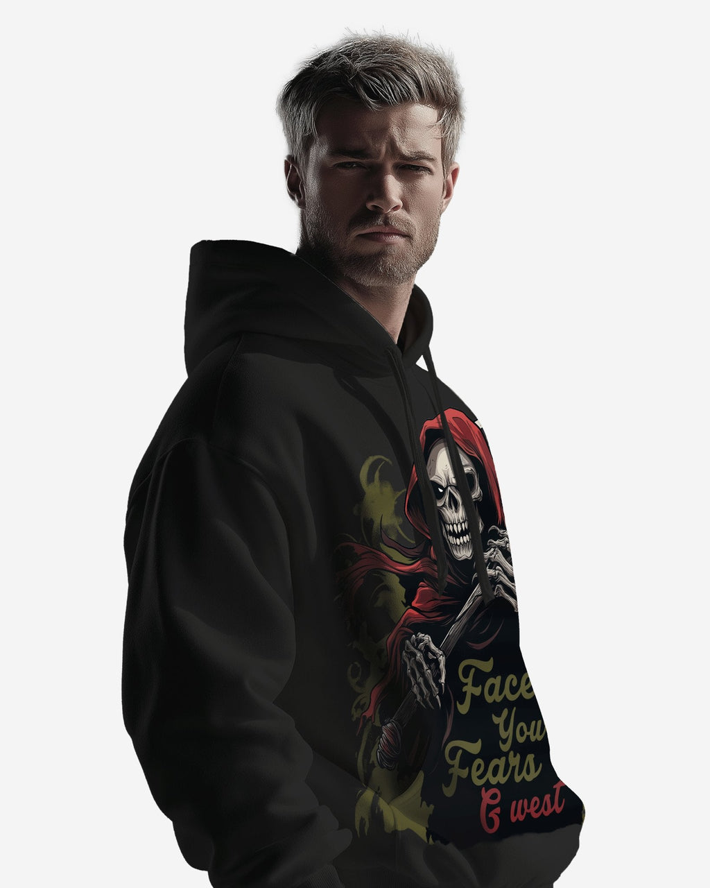 G West Mens Face Your Fears Oversize Hoodie