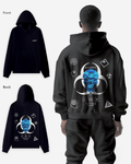 G West Mens False Face Hoodie