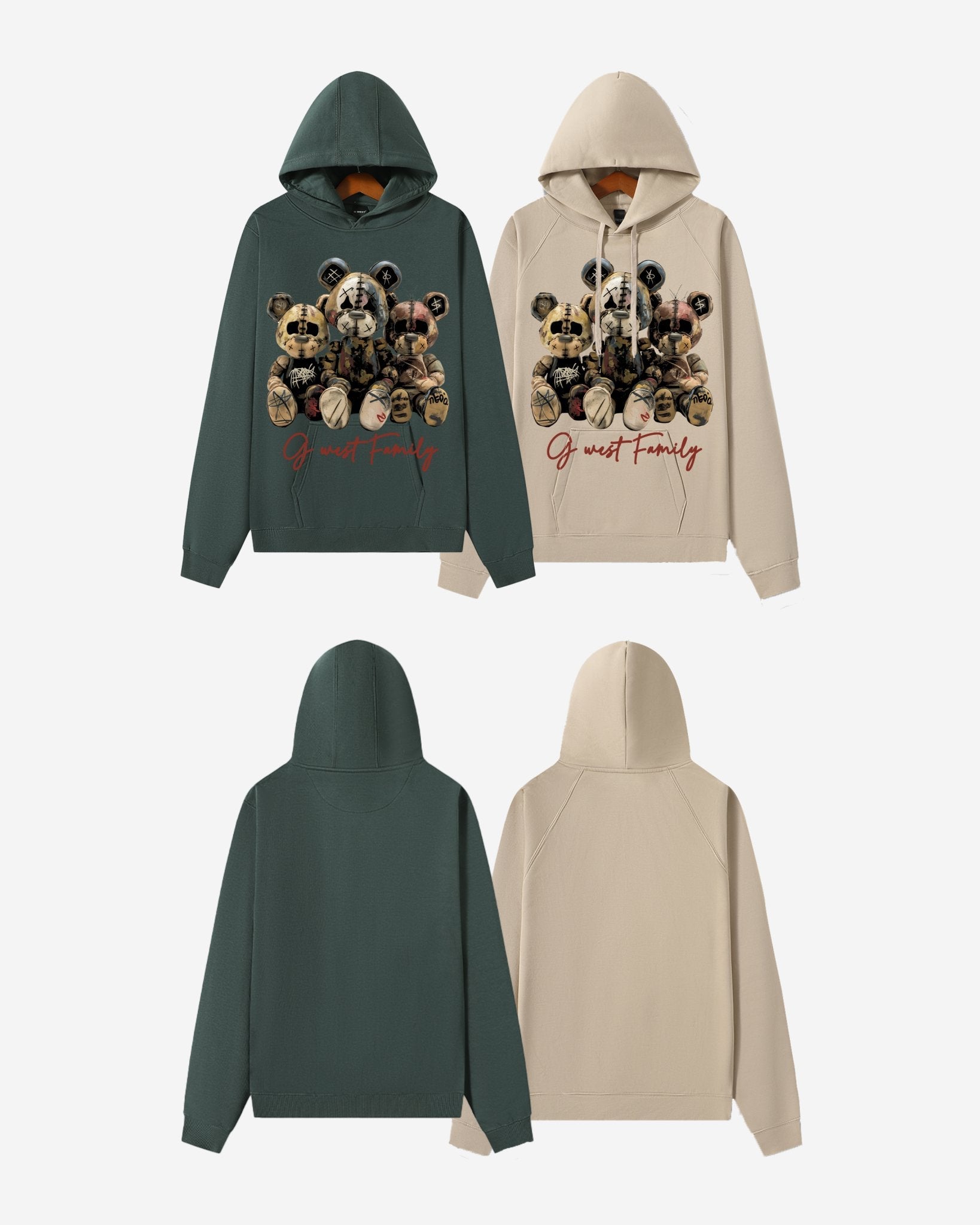 G West Mens Family Oversize Hoodie