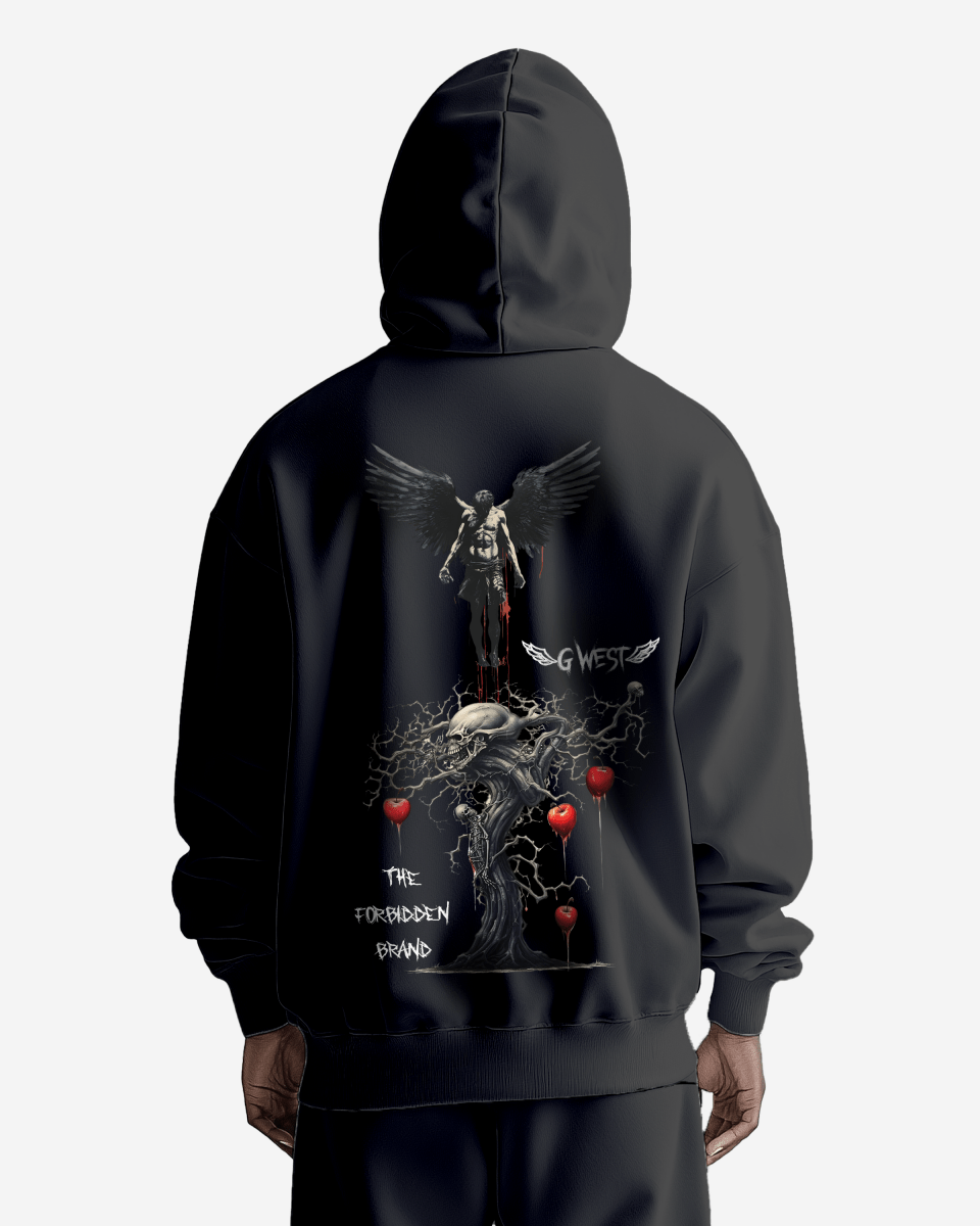 G West Mens Forbidden Brand Heavy Premium Oversize Hoodie
