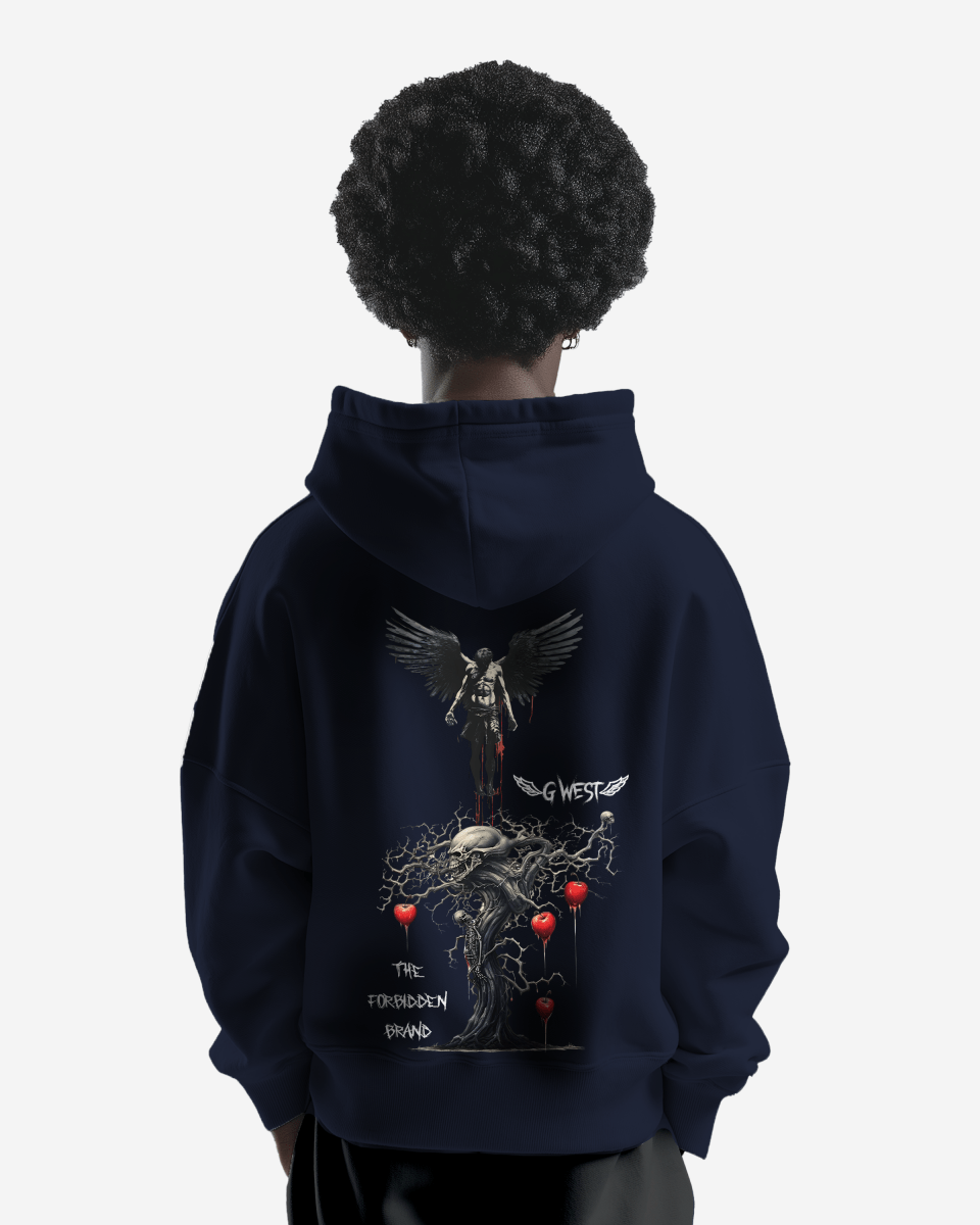 G West Mens Forbidden Brand Heavy Premium Oversize Hoodie