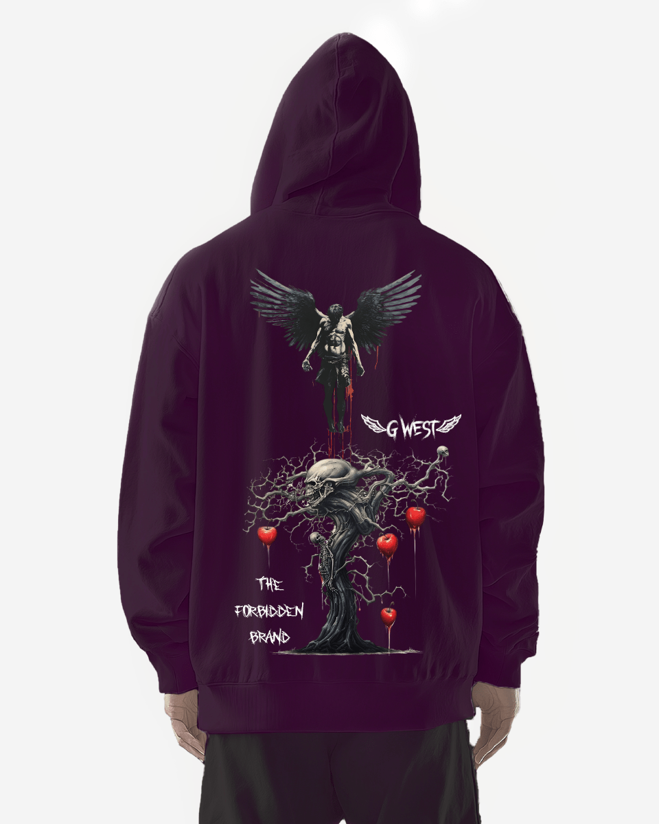 G West Mens Forbidden Brand Heavy Premium Oversize Hoodie