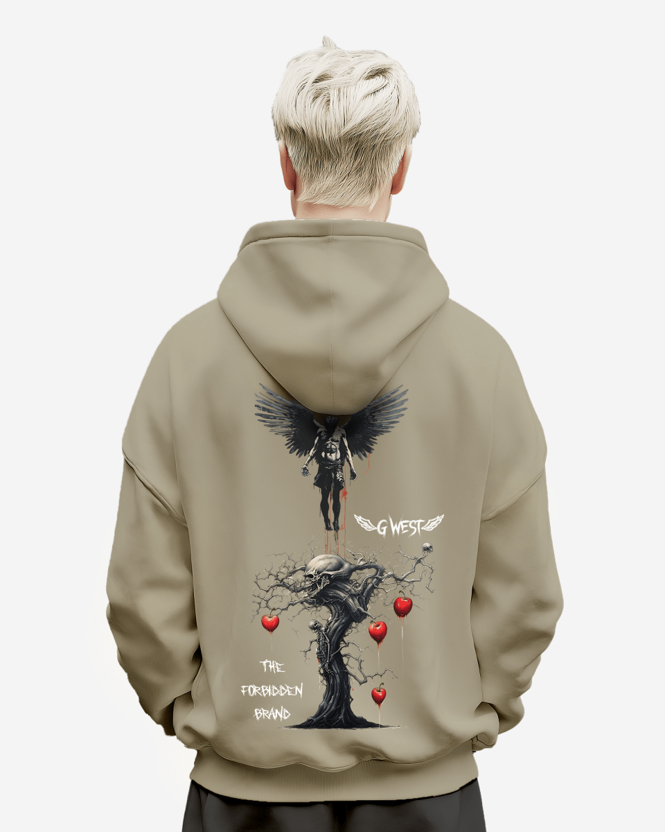 G West Mens Forbidden Brand Heavy Premium Oversize Hoodie