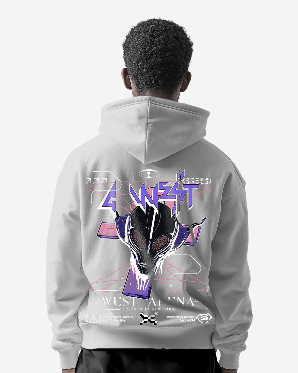 G West Mens Future Journey Oversize Hoodie