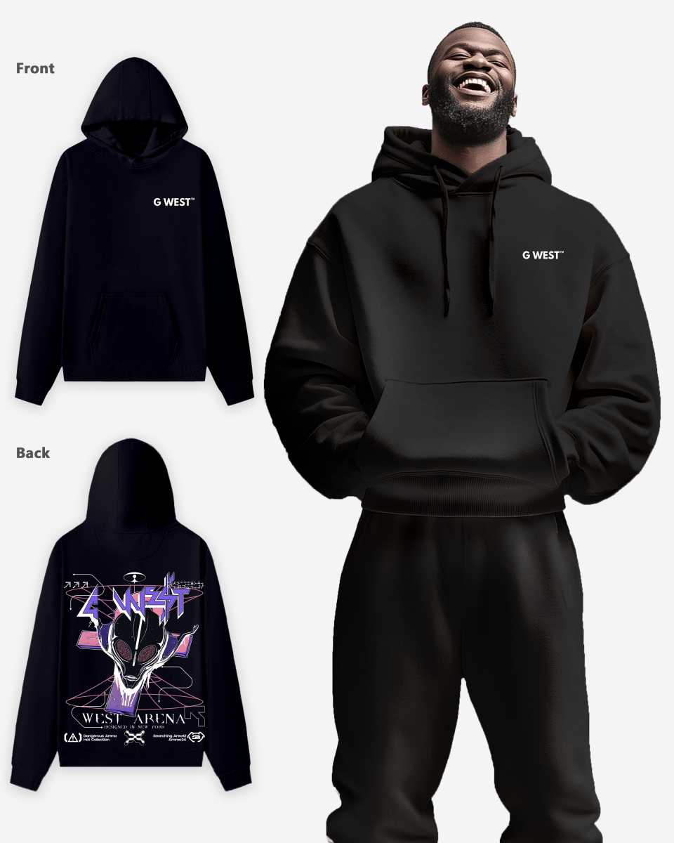 G West Mens Future Journey Oversize Hoodie