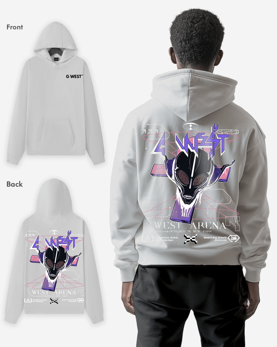 G West Mens Future Journey Oversize Hoodie