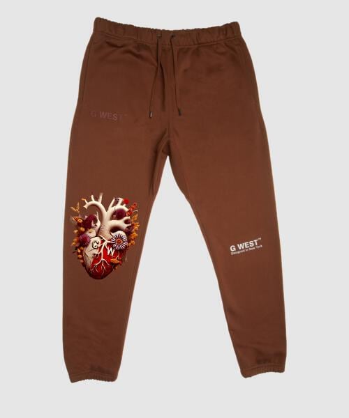 G West Mens Flower Heart Jogger
