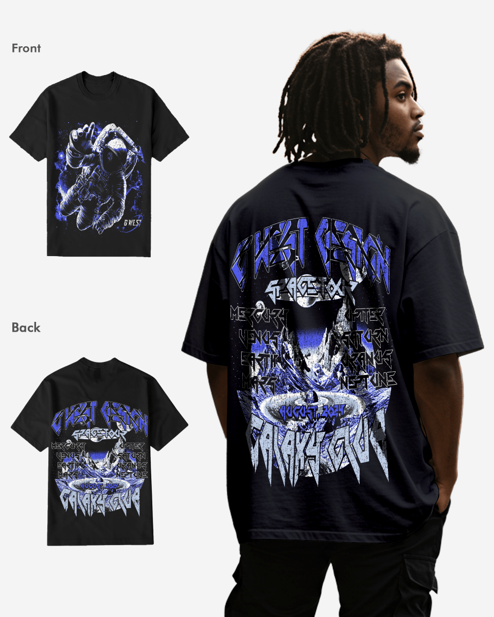 G WEST MENS GALAXY TEE Big and Tall