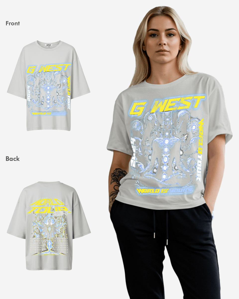 G West Womens World Is Yours Premium Oversized Tee