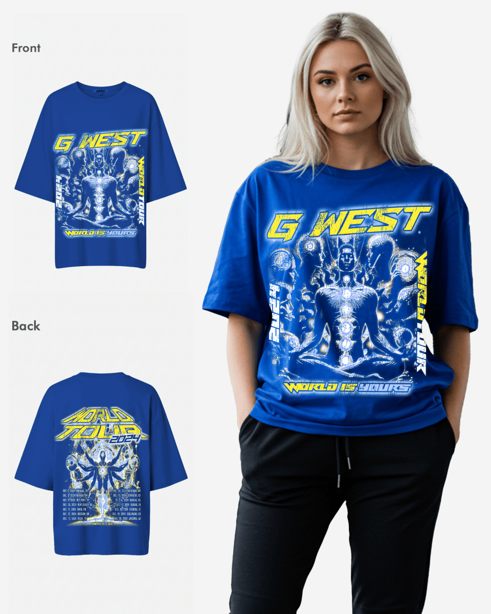 G West Womens World Is Yours Premium Oversized Tee