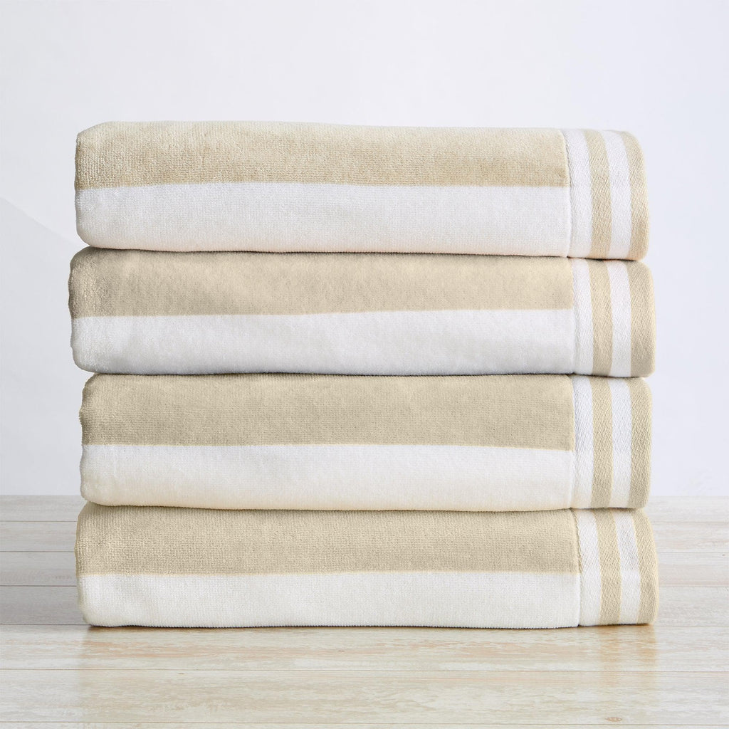 4 Pack Striped Cabana Oversized Beach Towel - Edgartown