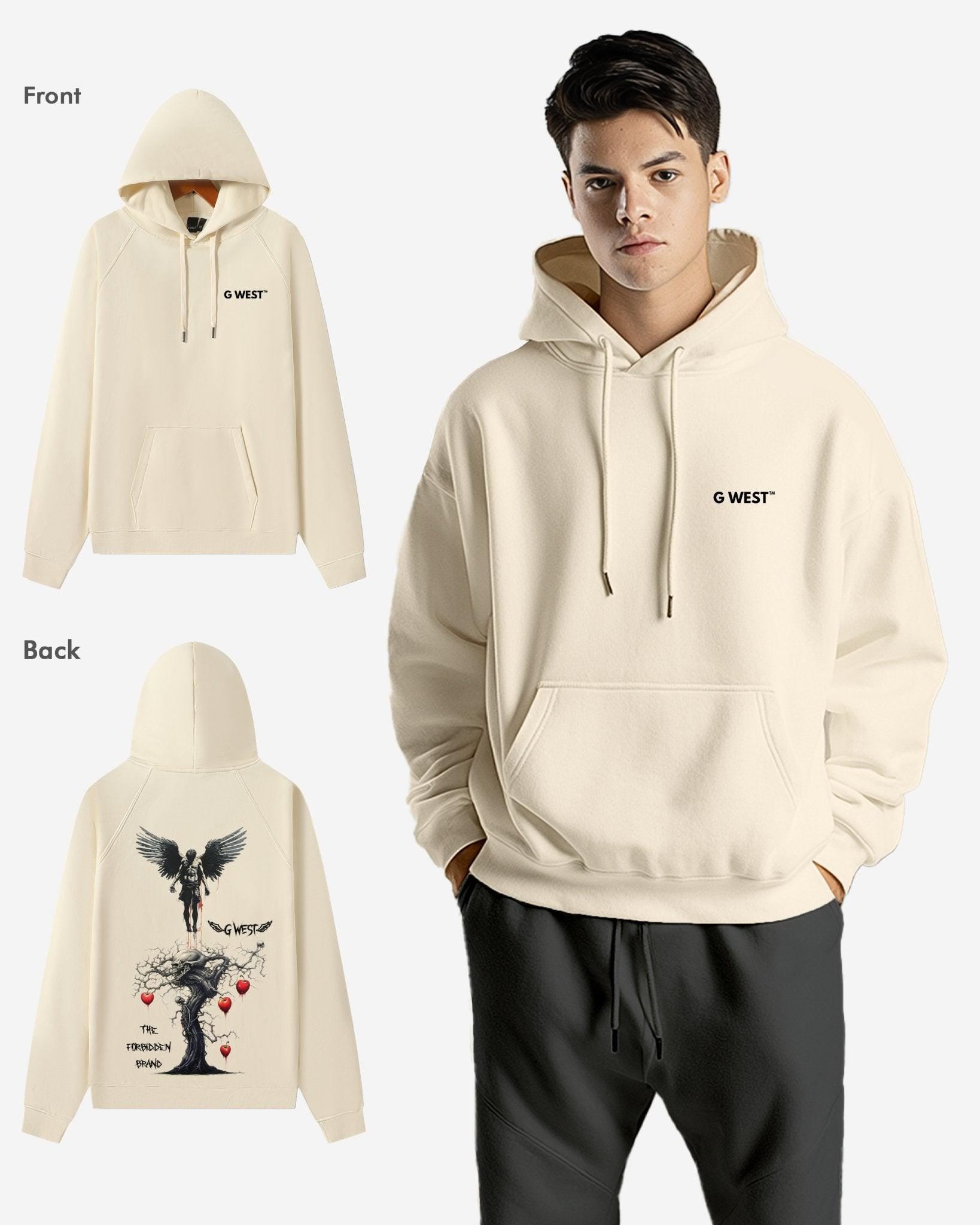 G West Mens Forbidden Brand Heavy Premium Oversize Hoodie