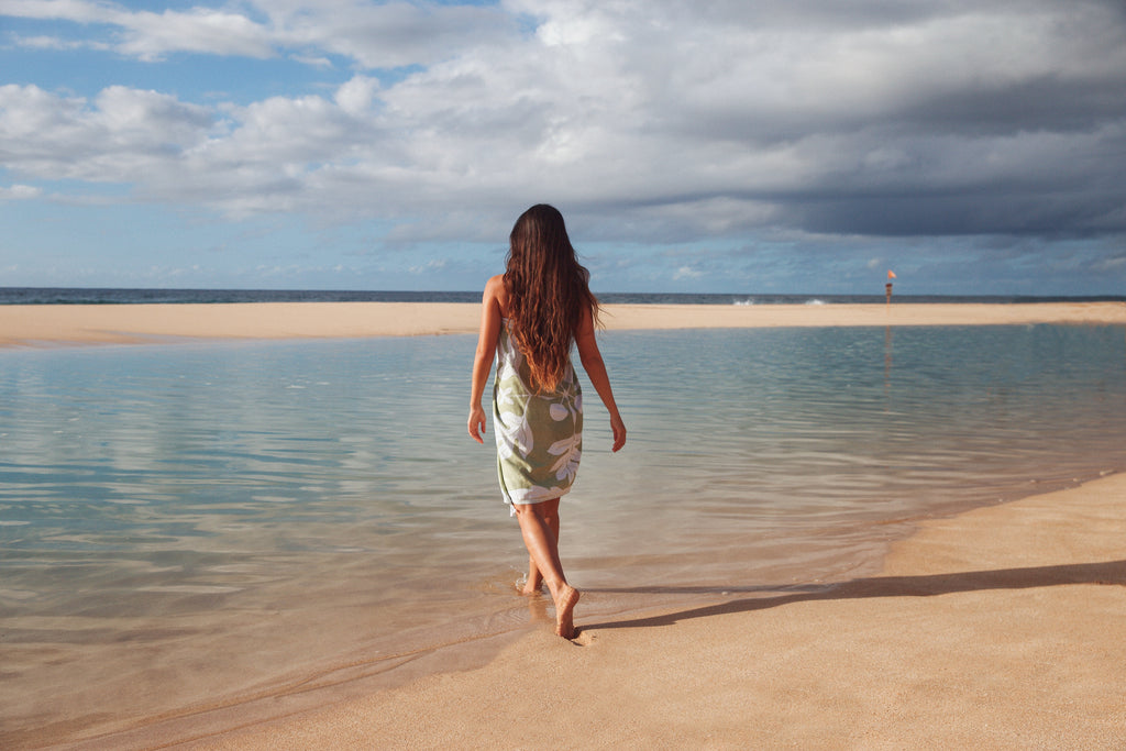 ‘Ohana ‘Ulu Print Turkish Beach Towel