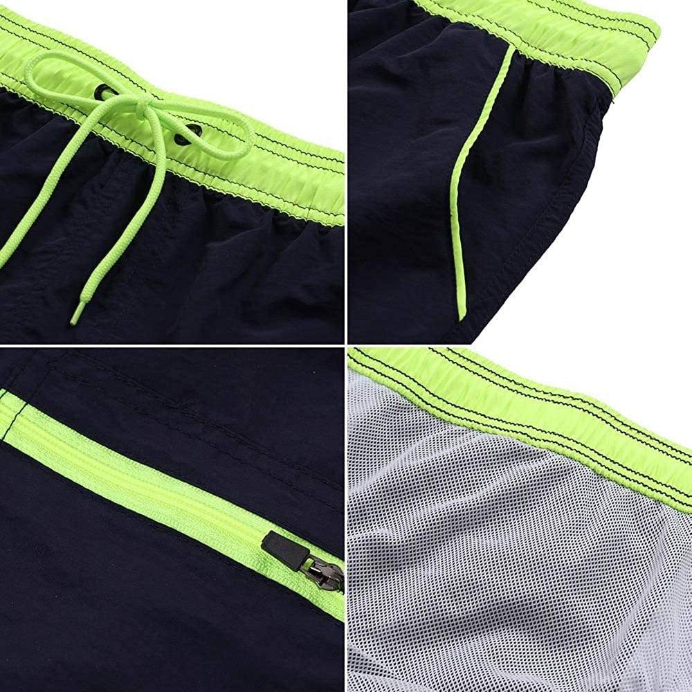 Men Swimwear Shorts Male Swimming Trunks Swimsuits Man Surf Beach Swim Sports Pants Board Mesh New Summer Men's Clothing  Beach Swimming Casual with Adjustable Elastic Cord