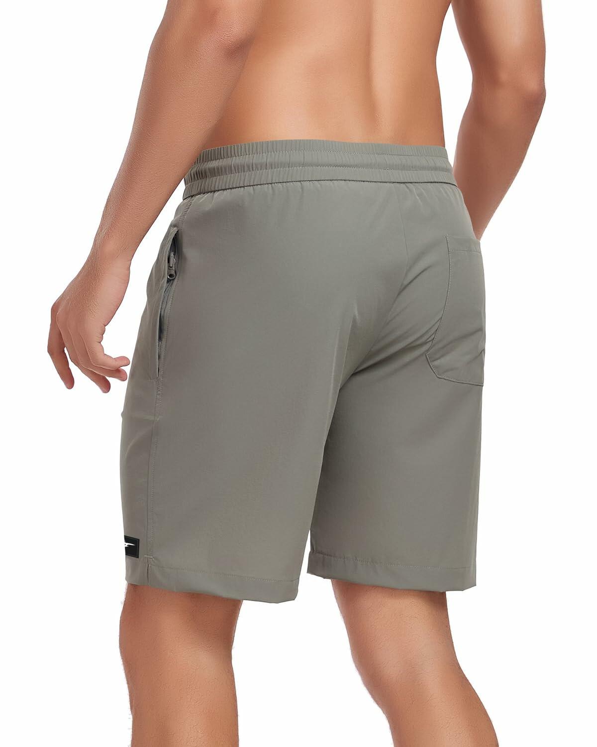 Seaskin Mens Quick Dry Swim Trunks Board Shorts Gray Size XS