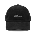 Go Fast. Take Chances. - Corduroy Throwback Hat
